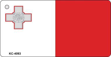 KC-4093 Malta Flag Novelty Key Chain