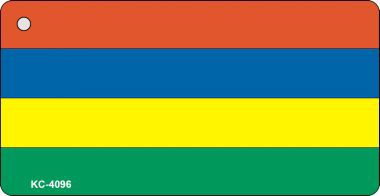 KC-4096 Mauritius Flag Novelty Key Chain
