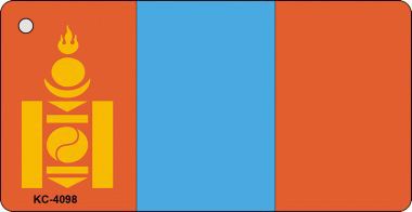 KC-4098 Mongolia Flag Novelty Key Chain