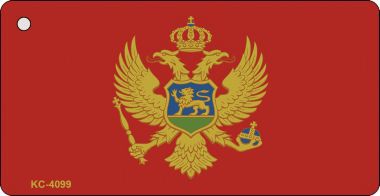 KC-4099 Montenegro Flag Novelty Key Chain