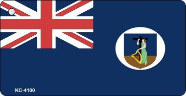 SMART BLONDE Montserrat Flag Novelty Aluminum Key Chain KC-4100