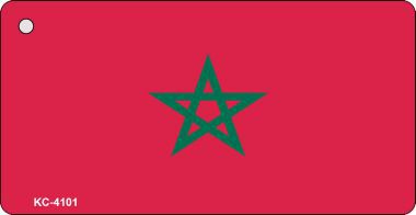 KC-4101 Morocco Flag Novelty Key Chain