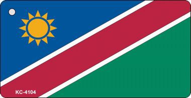 SMART BLONDE Namibia Flag Novelty Aluminum Key Chain KC-4104