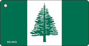 KC-4113 Norfolk Islands Flag Novelty Key Chain