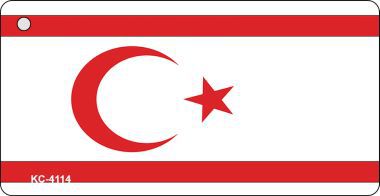 KC-4114 Northern Cyprus Flag Novelty Key Chain