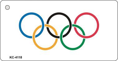 KC-4118 Olympic Flag Novelty Key Chain
