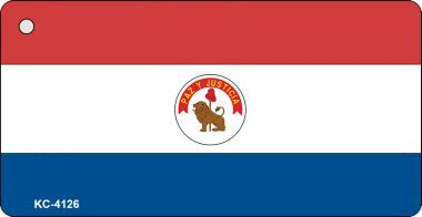 KC-4126 Paraguay-REV Flag Novelty Key Chain