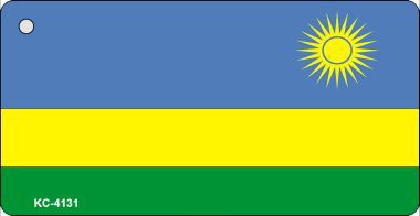 KC-4131 Rwanda Flag Novelty Key Chain