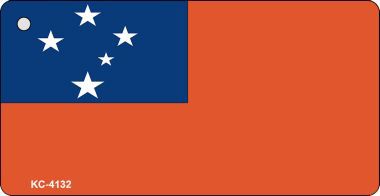 KC-4132 Samoa Flag Novelty Key Chain