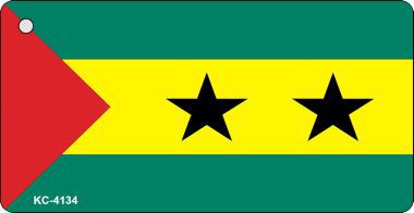 KC-4134 Sao Tome & Principe Flag Novelty Key Chain