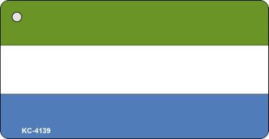 KC-4139 Sierra Leone Flag Novelty Key Chain