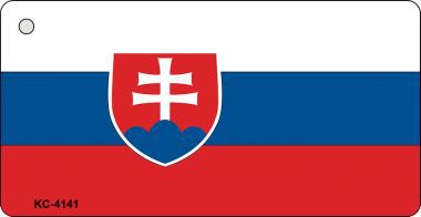 KC-4141 Slovakia Flag Novelty Key Chain