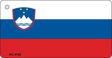 KC-4142 Slovenia Flag Novelty Key Chain