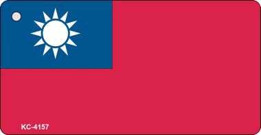 KC-4157 Taiwan Flag Novelty Key Chain