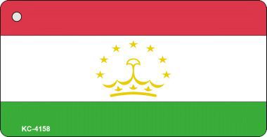 KC-4158 Tajikistan Flag Novelty Key Chain