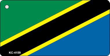 KC-4159 Tanazania Flag Novelty Key Chain