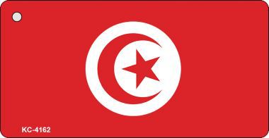 KC-4162 Tunisia Flag Novelty Key Chain