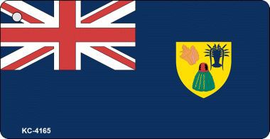 KC-4165 Turks & Caicos Flag Novelty Key Chain