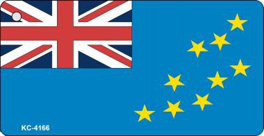 KC-4166 Tuvalu Flag Novelty Key Chain