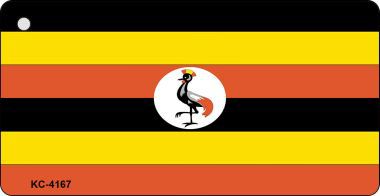 KC-4167 Uganda Flag Novelty Key Chain