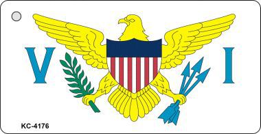 KC-4176 Virgin Islands Flag Novelty Key Chain