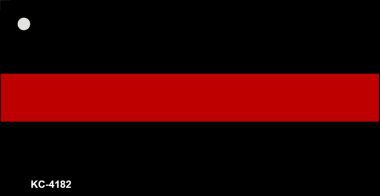 KC-4182 Thin Red Line Fire Novelty Key Chain