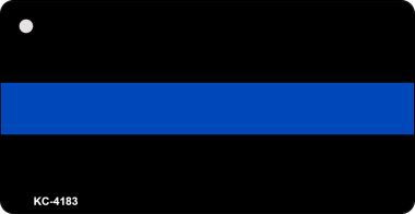KC-4183 Thin Blue Line Police Novelty Key Chain