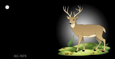 KC-7875 Deer Offset Novelty Key Chain