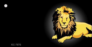 KC-7876 Lion Offset Novelty Key Chain