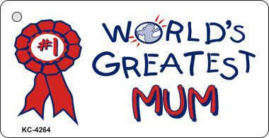KC-4264 Greatest Mum Novelty Key Chain