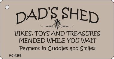 KC-4286 Dads Shed Novelty Key Chain