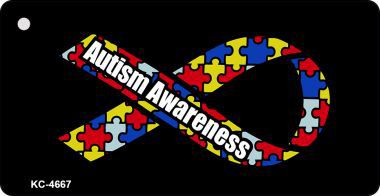 KC-4667 Autism Ribbon Novelty Key Chain