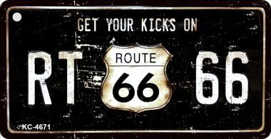 KC-4671 Route 66 Get Your Kicks Novelty Key Chain