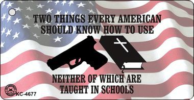 KC-4677 Neither Are Taught In School Novelty Key Chain