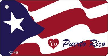 KC-468 Puerto Rico Flag Novelty Key Chain
