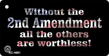 KC-4681 Without 2nd Amendment Novelty Key Chain