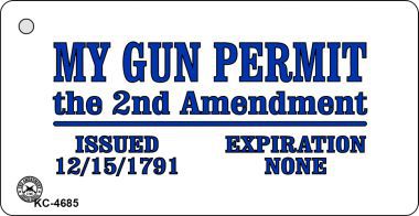 KC-4685 My Gun Permit Novelty Key Chain