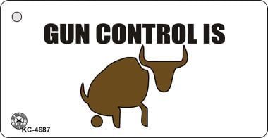 KC-4687 Gun Control Novelty Key Chain