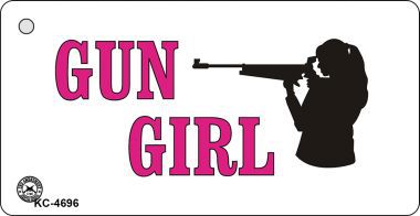KC-4696 Gun Girl Novelty Key Chain