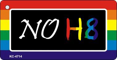 SMART BLONDE NO H8 Rainbow Designs Novelty Aluminum Key Chain KC-4714