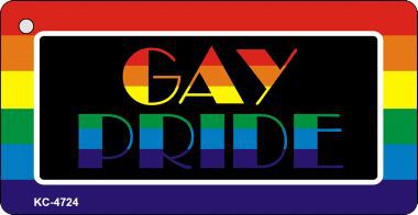 KC-4724 Gay Pride Rainbow Designs Novelty Key Chain