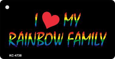 KC-4738 Rainbow Family Novelty Key Chain