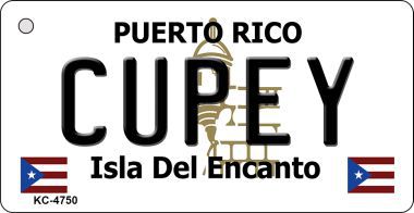 KC-4750 Cupey Puerto Rico Flag Novelty Key Chain