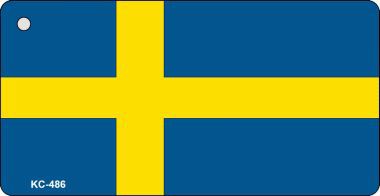 KC-486 Sweden Flag Novelty Key Chain