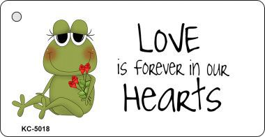 KC-5018 Love Is Forever Frog Novelty Key Chain