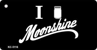 KC-5116 I Love Moonshine Novelty Key Chain