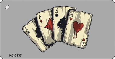 KC-5137 Four Aces Novelty Key Chain