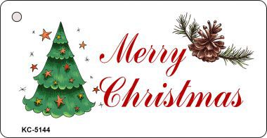 KC-5144 Merry Christmas White Novelty Key Chain
