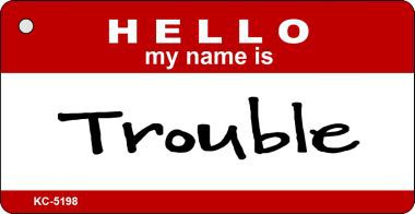 KC-5198 Trouble Novelty Key Chain
