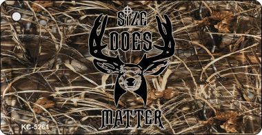 SMART BLONDE Size Does Matter Novelty Aluminum Key Chain KC-5261